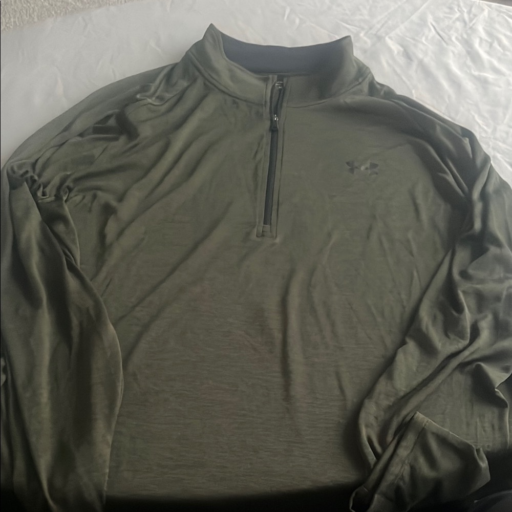 Under Armour Forest Green Quarter-Zip Top